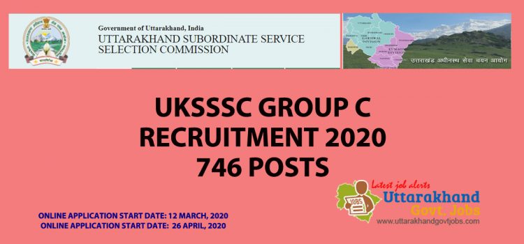 UKSSSC Group C Recruitment in 2020