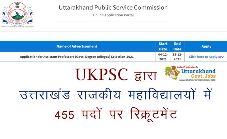 ukpsc-recruitment-for-455-posts-in-uttarakhand-government-colleges
